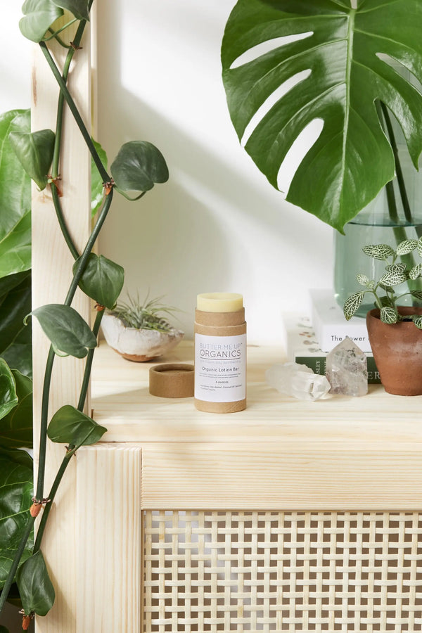 Organic Lotion Bar Shea Butter and Coconut Oil White Smokey