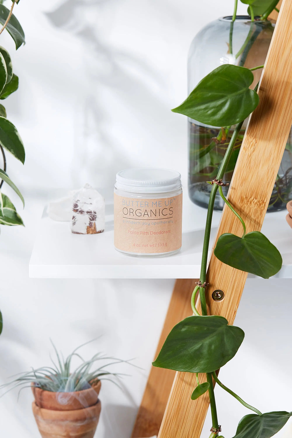 Handmade Organic Deodorant Polite Pitts White Smokey