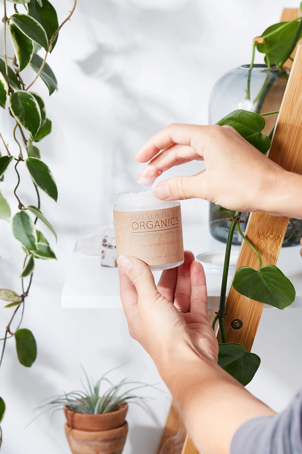 Handmade Organic Deodorant Polite Pitts White Smokey