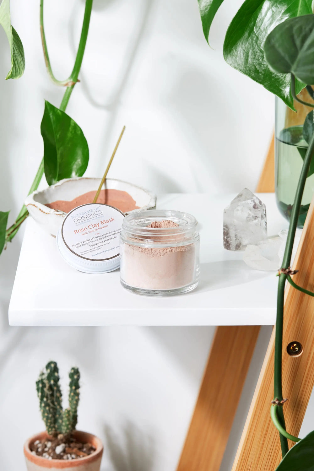 Rose Clay Face Mask White Smokey