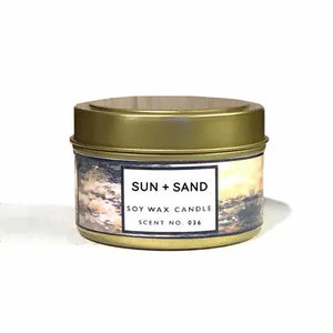 Sun + Sand Soy Wax Candle Indigo Poseidon