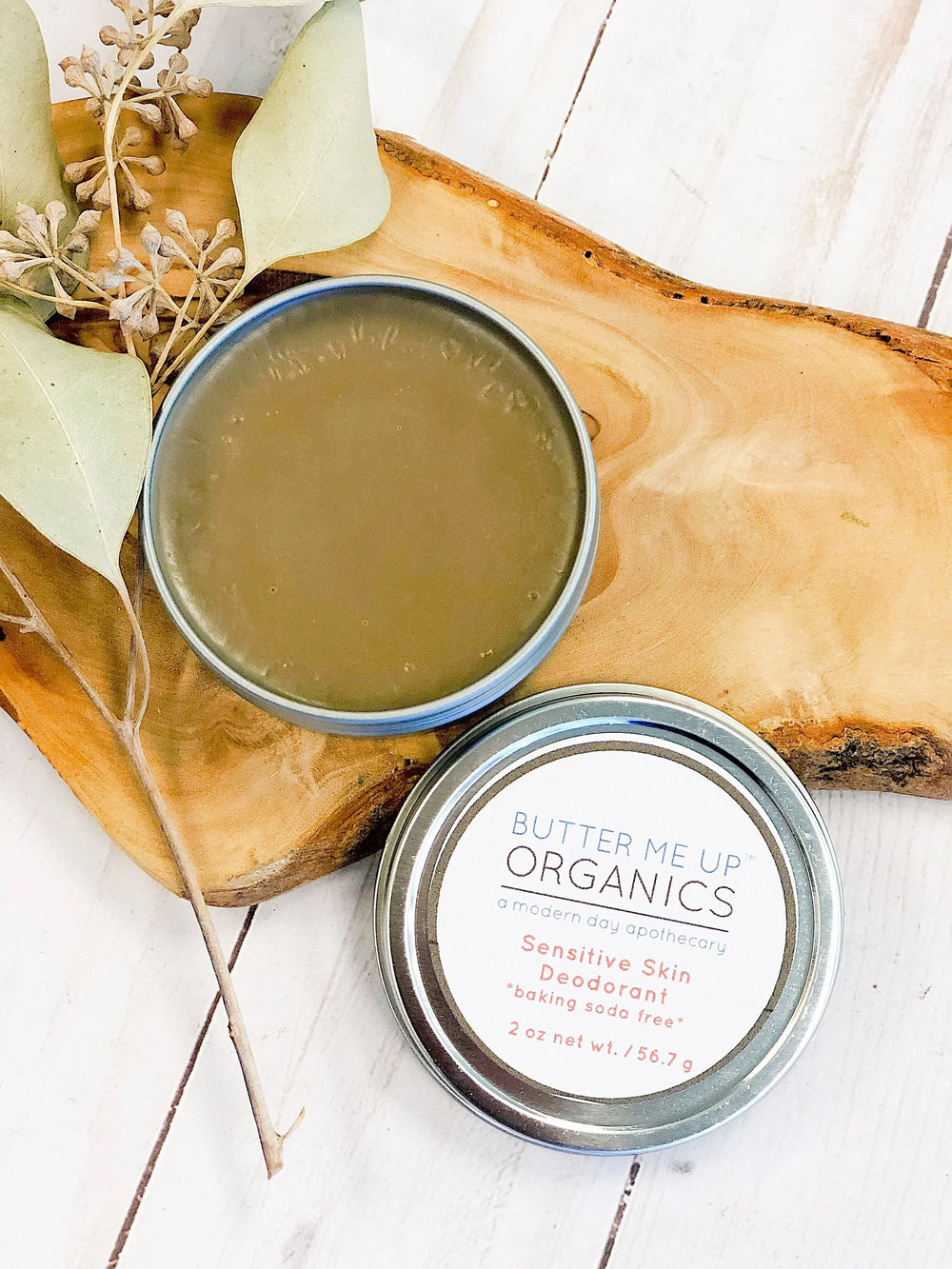 Organic Sensitive Skin Deodorant / BAKING SODA FREE White Smokey