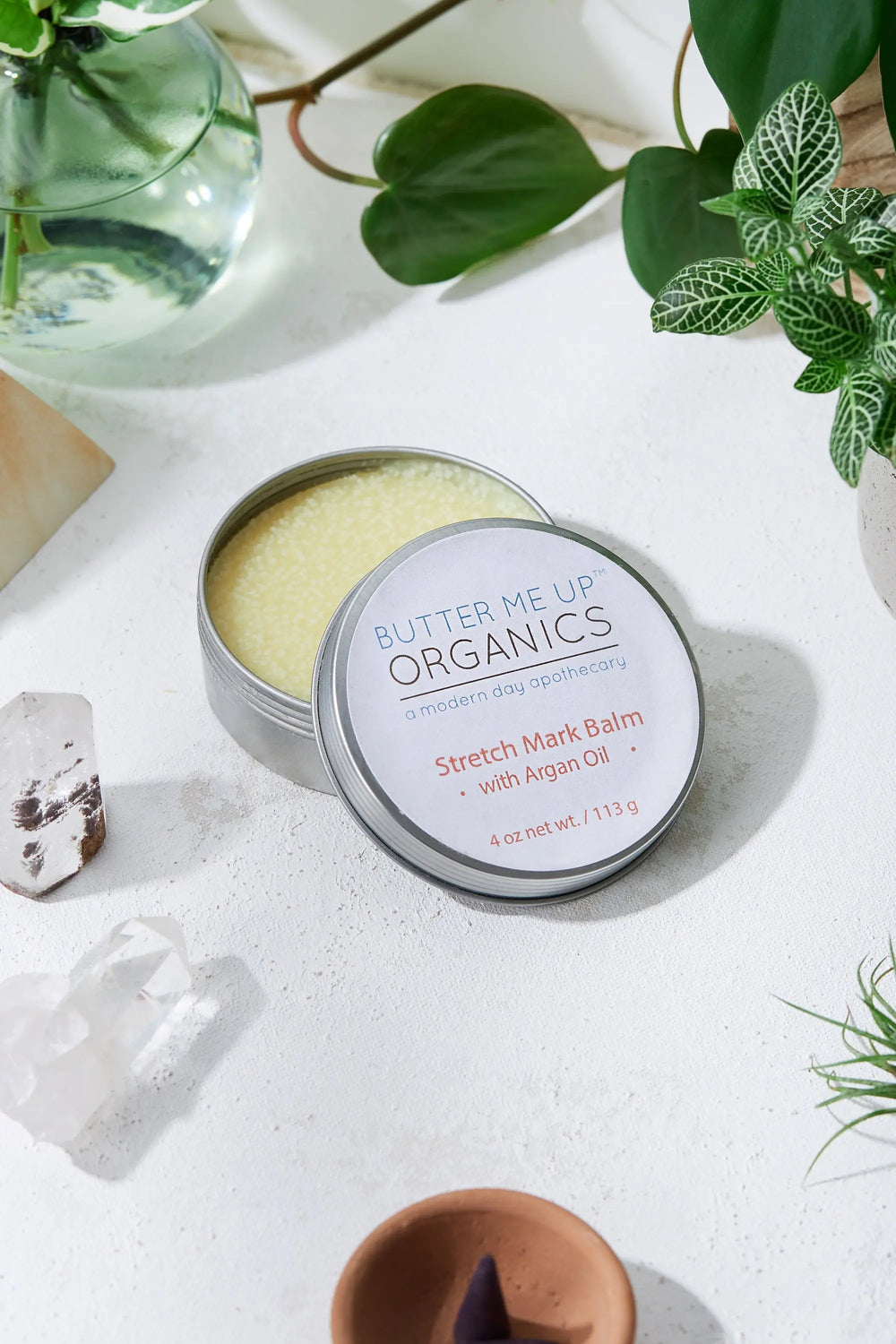Organic Stretch Mark Body Butter Argan Oil/ Stretch Marks / Stretch White Smokey