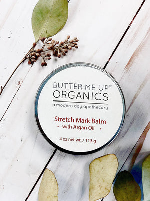 Organic Stretch Mark Body Butter Argan Oil/ Stretch Marks / Stretch White Smokey