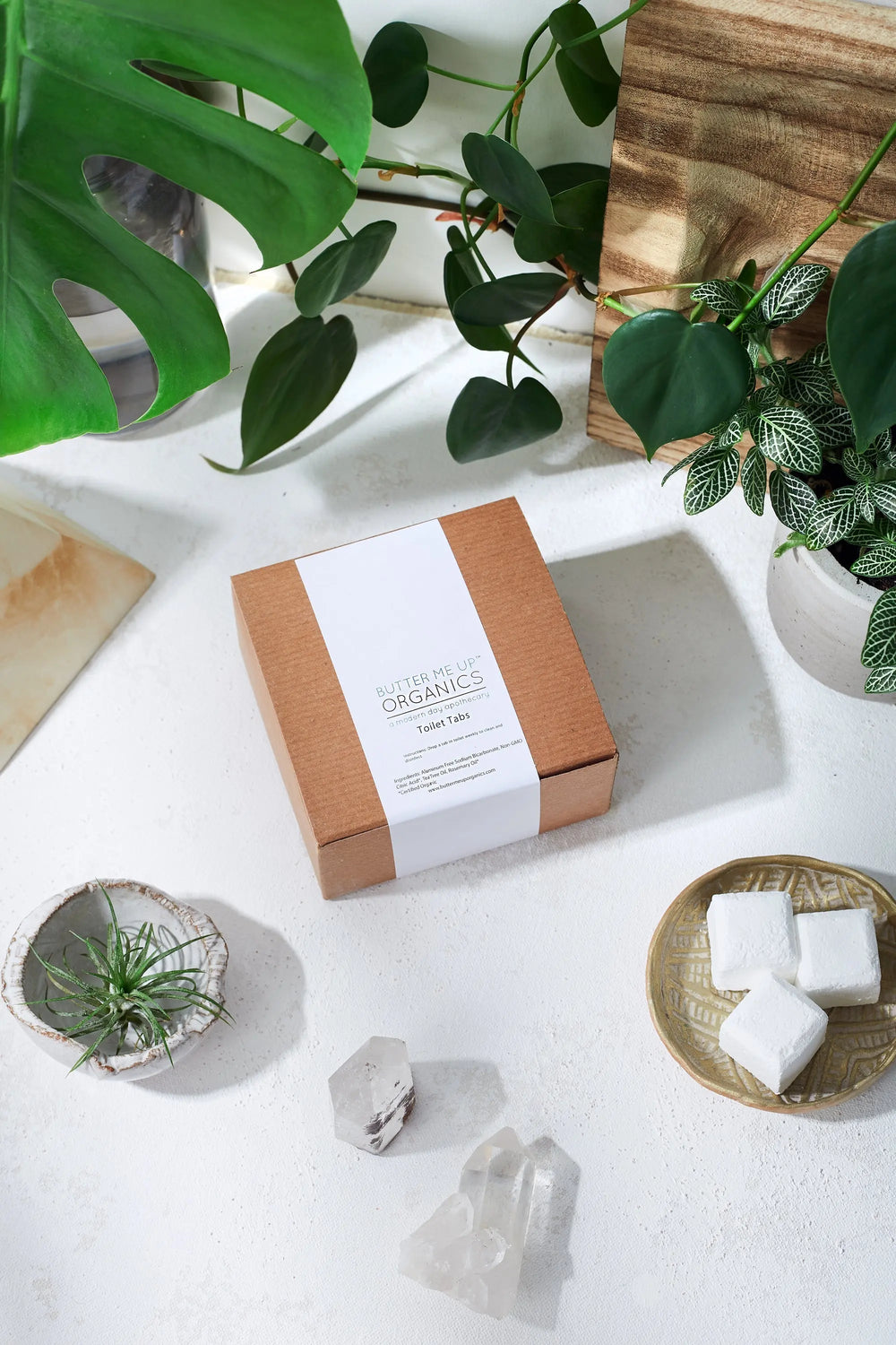 Organic Toilet Tabs / Antibacterial / Toilet Cleaning - Thrivera