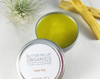 Handmade Organic Vapor Rub / Sick Balm White Smokey