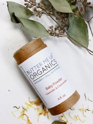 All Natural Talc Free Baby Powder / Organic Baby Powder / Feminine White Smokey