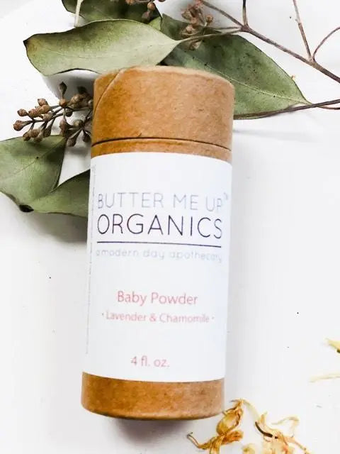 All Natural Talc Free Baby Powder / Organic Baby Powder / Feminine White Smokey