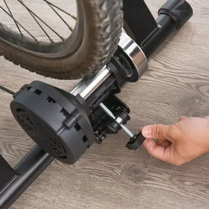 Soozier Indoor Magnetic Bike Bicycle Trainer Stand 5 Level Resistance Taupe Shadow