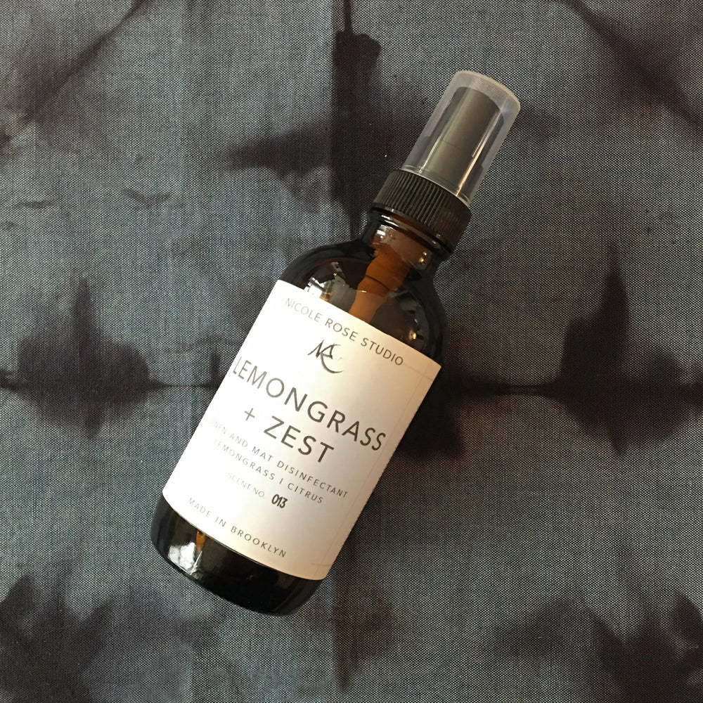 Lemongrass + Zest Organic Essential Oil Disinfectant Spray Indigo Poseidon