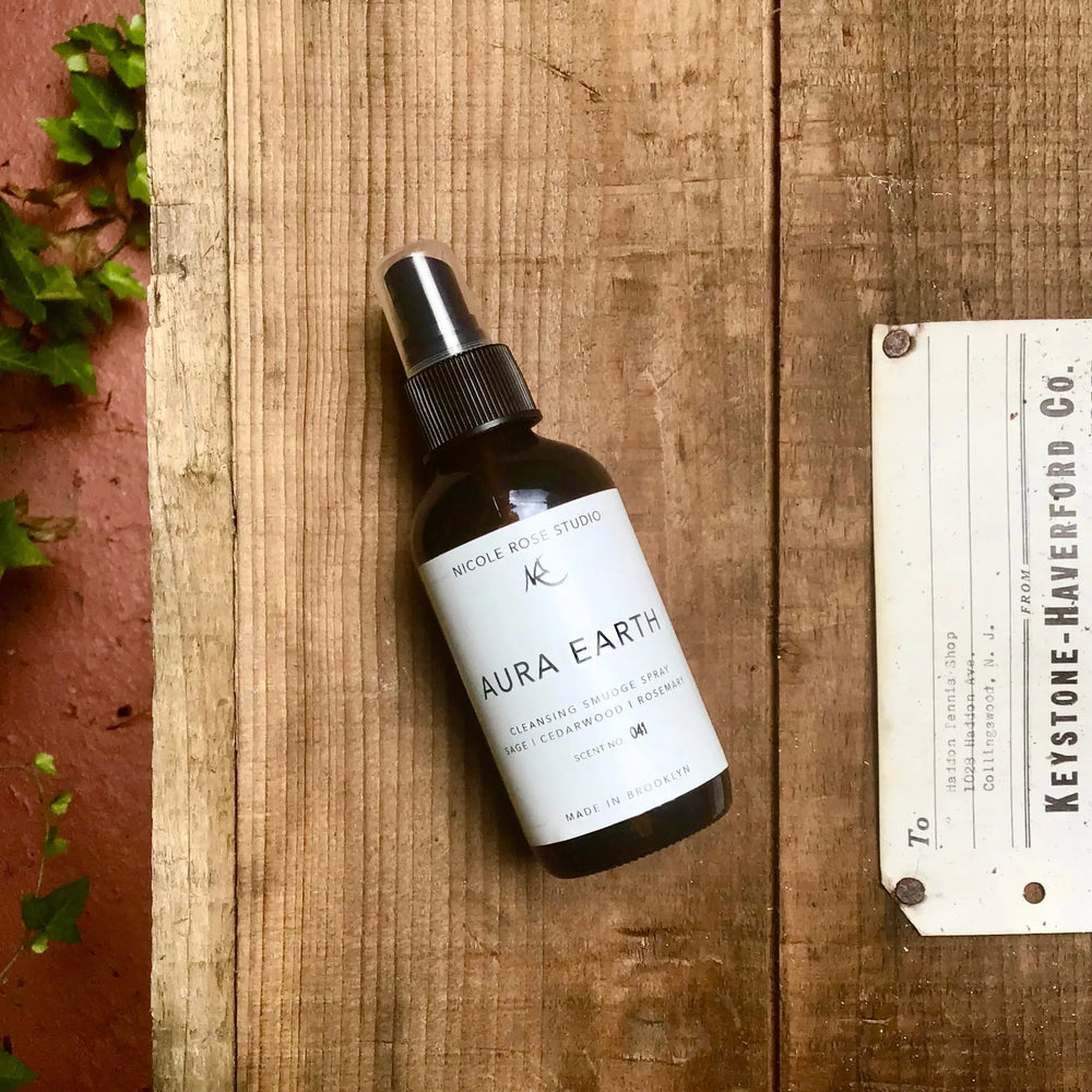 Aura Earth Sage Cleansing Smudge Spray Indigo Poseidon