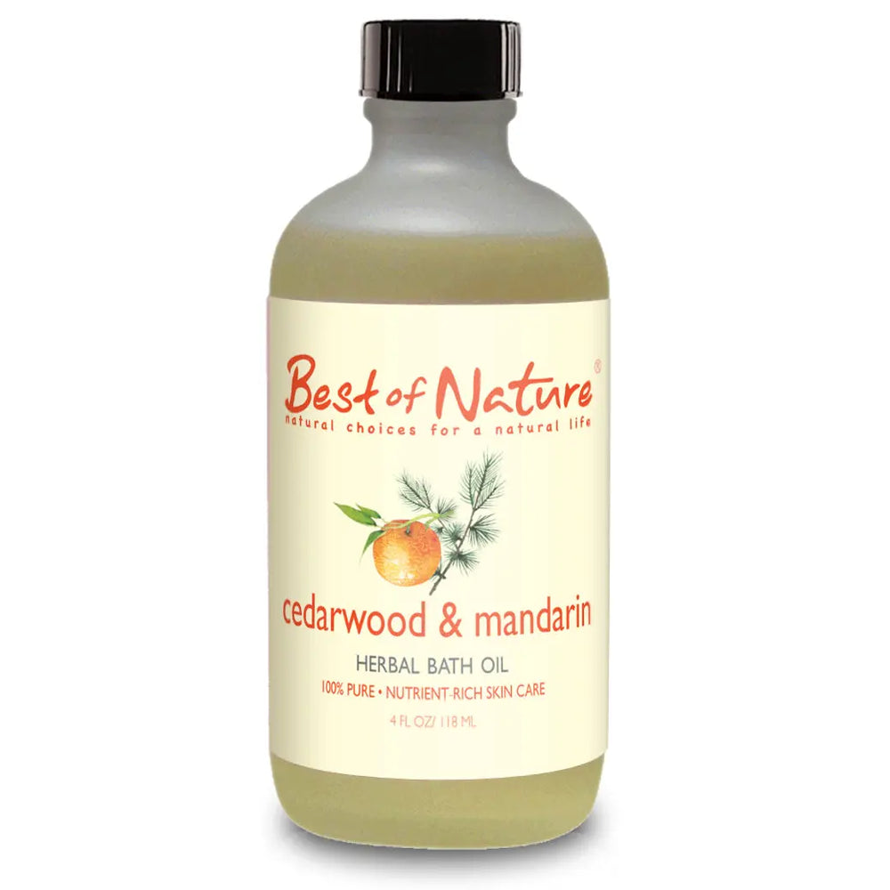 Cedarwood & Mandarin Herbal Bath Oil Purple Missy