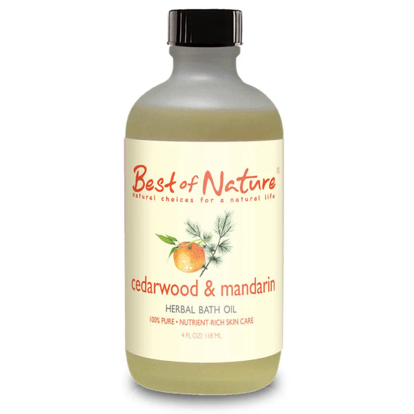 Cedarwood & Mandarin Herbal Bath Oil Purple Missy