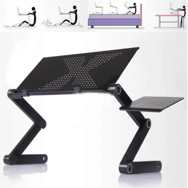 48 X 26cm Portable Home Assembly Folding Table Black Harlequin Iolaus