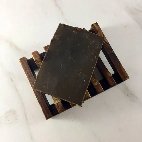 Chocolate All Over Bar / Organic Shampoo Bar / White Smokey