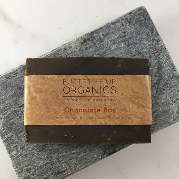 Chocolate All Over Bar / Organic Shampoo Bar / White Smokey