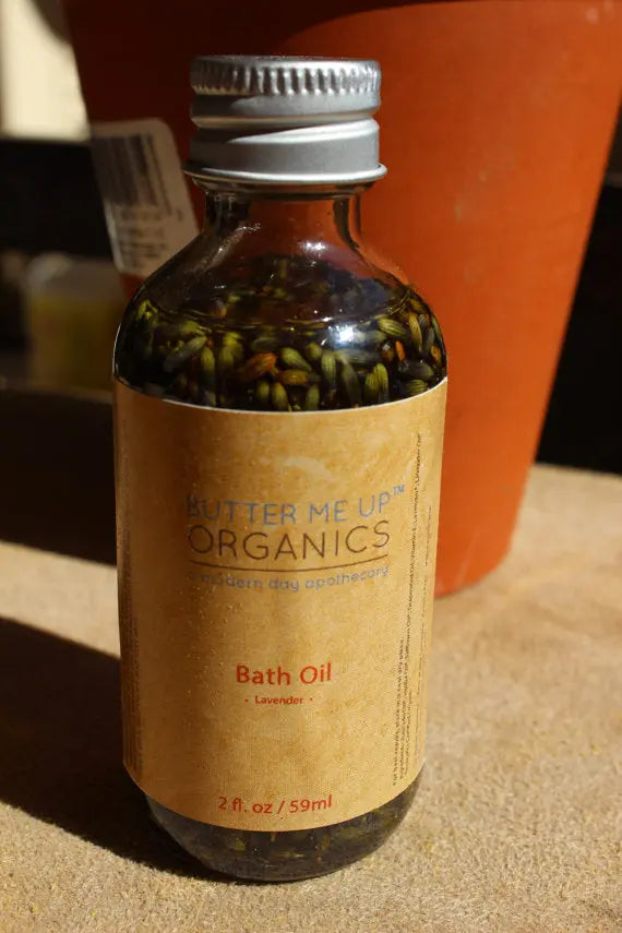 Bath Oil Healing and Relaxing Lavender White Smokey