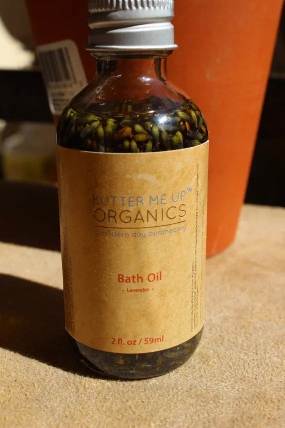 Bath Oil Healing and Relaxing Lavender White Smokey