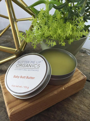 Baby Butt Butter / Organic Diaper Cream / Cloth Diapers Safe White Smokey