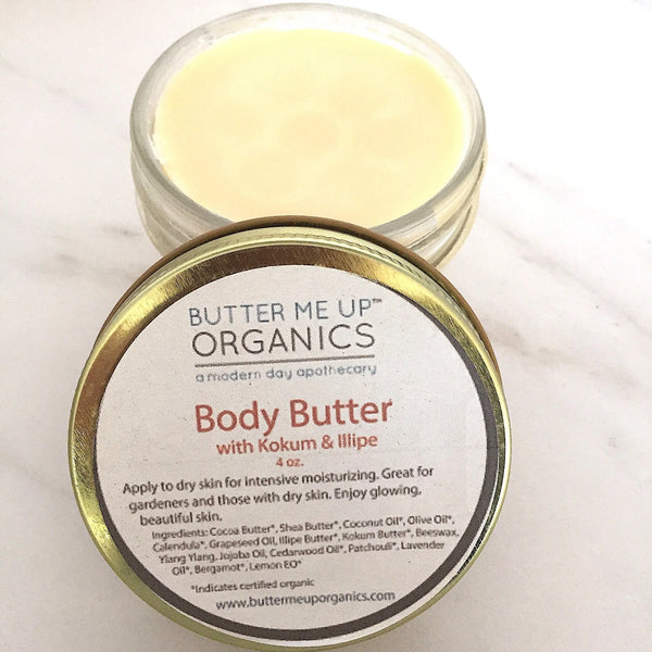 Organic Body Butter / Gardener's Hands / Gardner's Therapy / Elbow White Smokey
