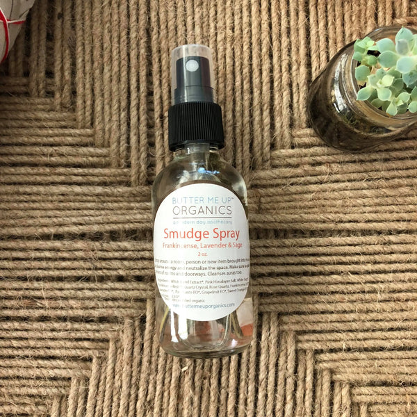Organic Energy Cleansing Spray / Smudge Spray / Space Clearing / White Smokey