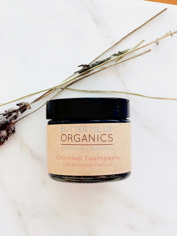 Organic Activated Charcoal Toothpaste / Whitening Toothpaste / Organic White Smokey
