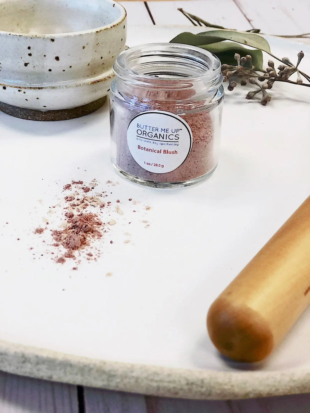 Organic Botanical Blush / Natural Blush / Titanium Dioxide FREE / White Smokey