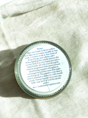 Peace Candle / Serenity Candle / Intention Candle / Ritual Candle / - Thrivera
