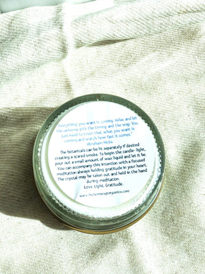 Blessings Candle / Intention Candle / Good Luck / Soy Handpoured - Thrivera