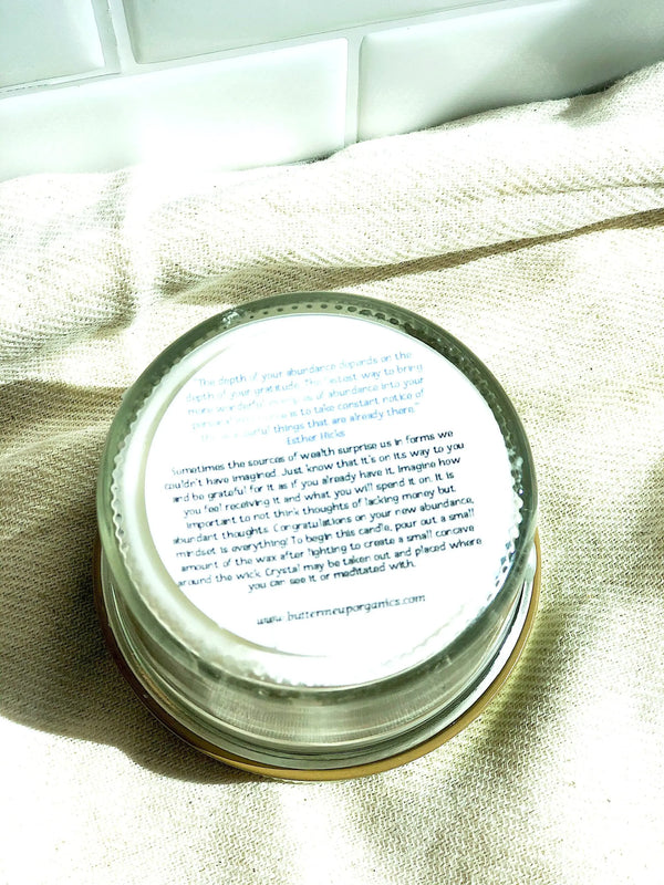 Abundance Candle / Ritual Candle / Intention Candle / Hand Poured - Thrivera