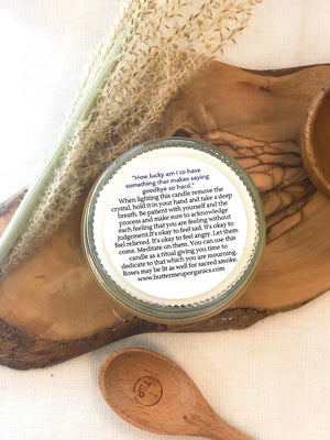 Grief Candle / Intention Candle / Essential Oil Candle / Soy Wax - Thrivera