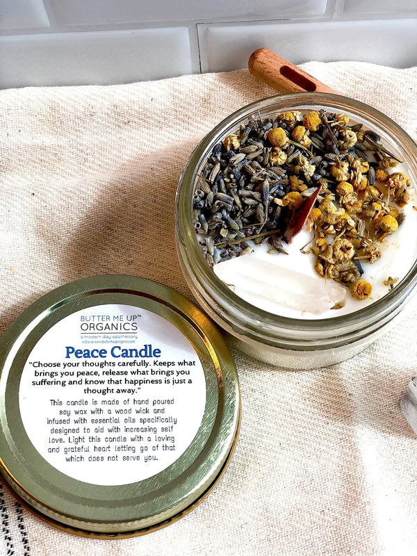 Peace Candle / Serenity Candle / Intention Candle / Ritual Candle / - Thrivera