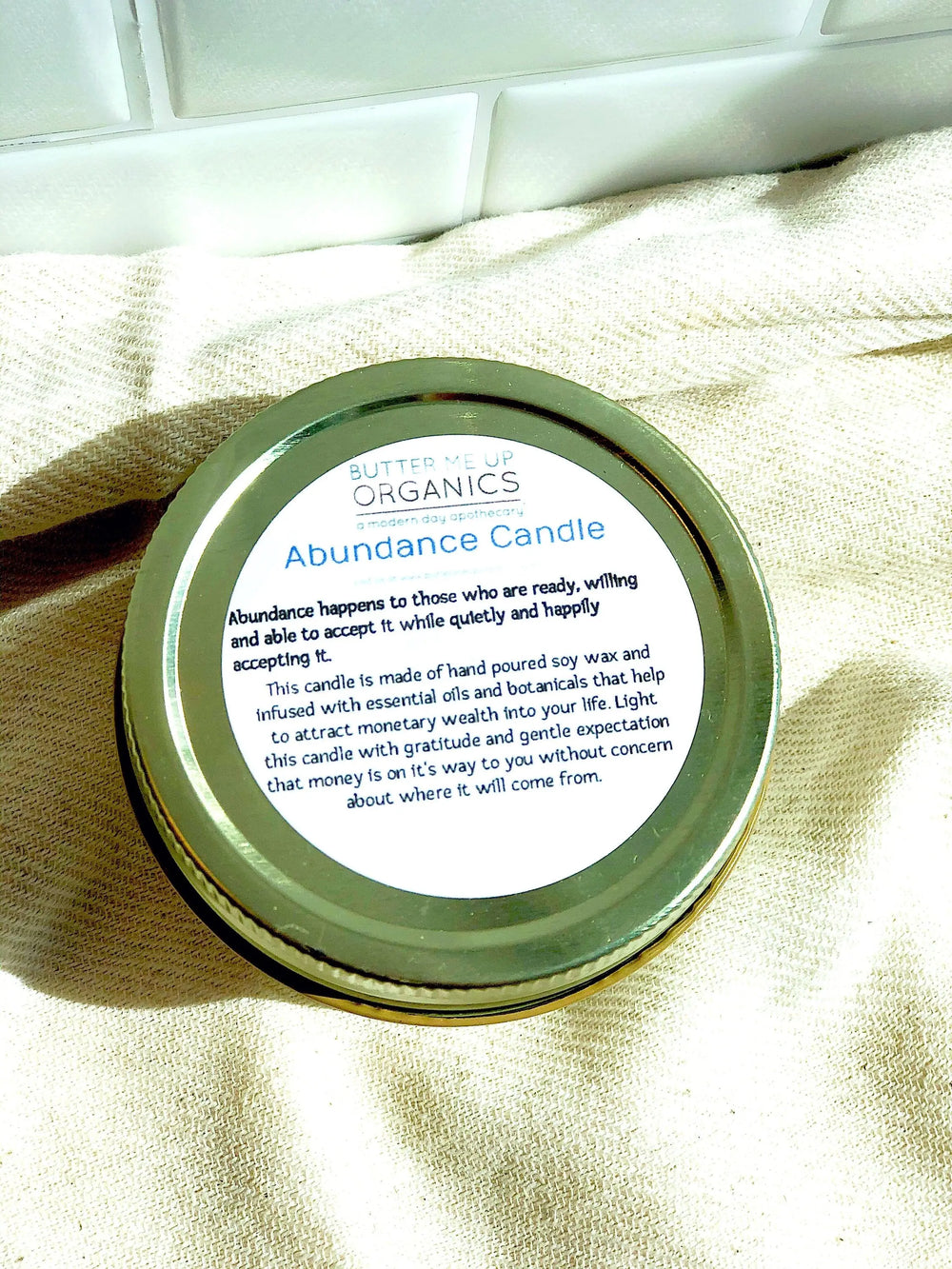 Abundance Candle / Ritual Candle / Intention Candle / Hand Poured - Thrivera
