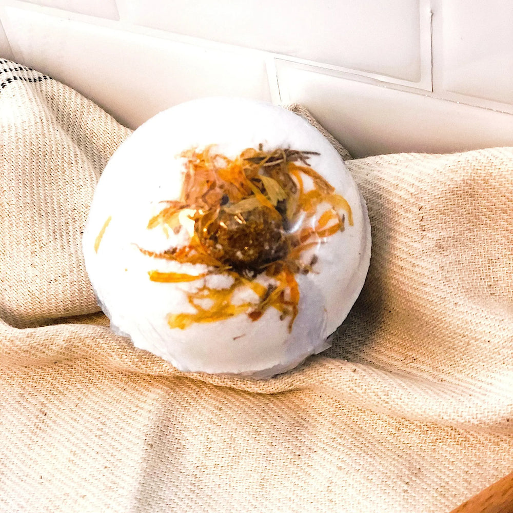 Organic Bath Bomb Sick Bomb Bath Fizz White Smokey