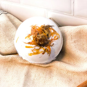 Organic Bath Bomb Sick Bomb Bath Fizz White Smokey