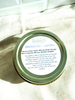 Blessings Candle / Intention Candle / Good Luck / Soy Handpoured - Thrivera