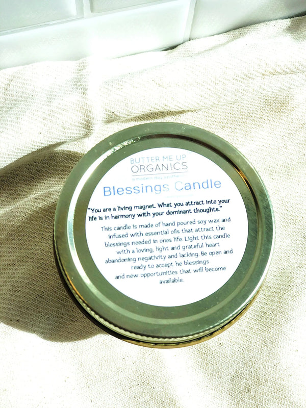 Blessings Candle / Intention Candle / Good Luck / Soy Handpoured - Thrivera