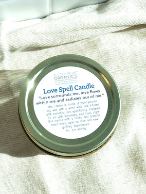 Love Spell / Intention Candle/ Ritual Candle / Love and Light / Rose - Thrivera