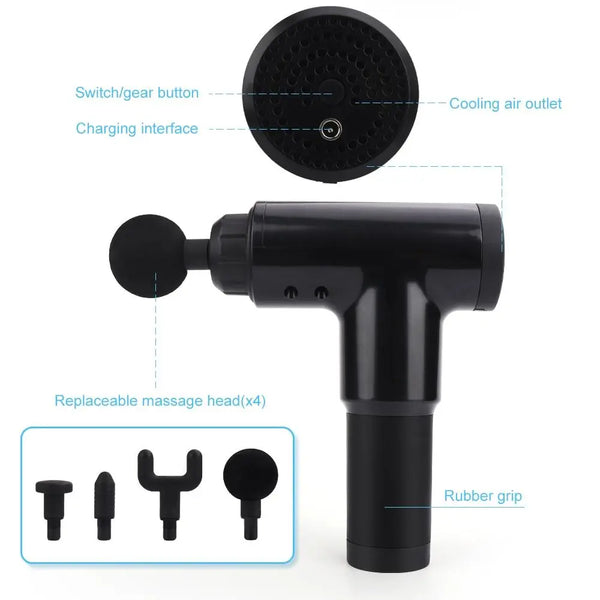 High Quality 6 Speeds Handheld Massager Yellow Pandora