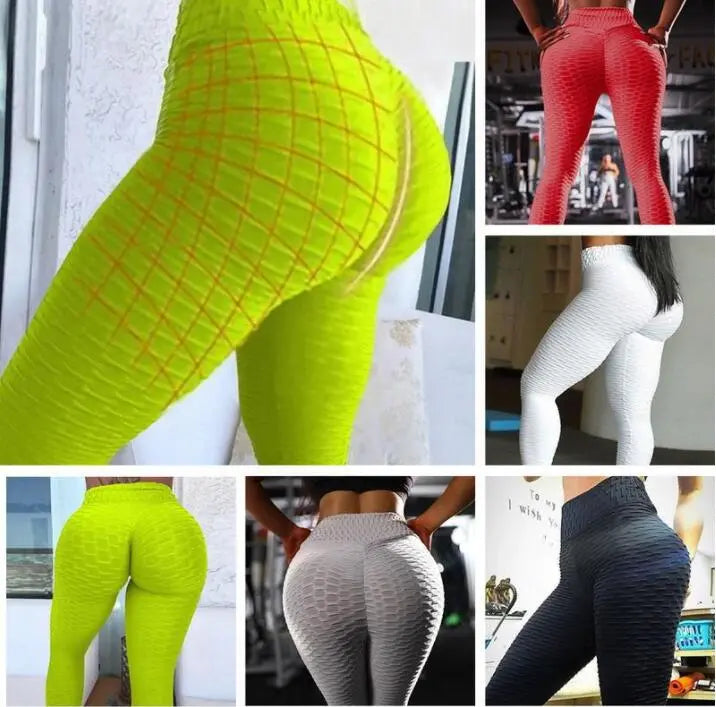 Womens Leggings Women Pants Sports Gym Wear Leggings Elastic Fitness Blue Charlie