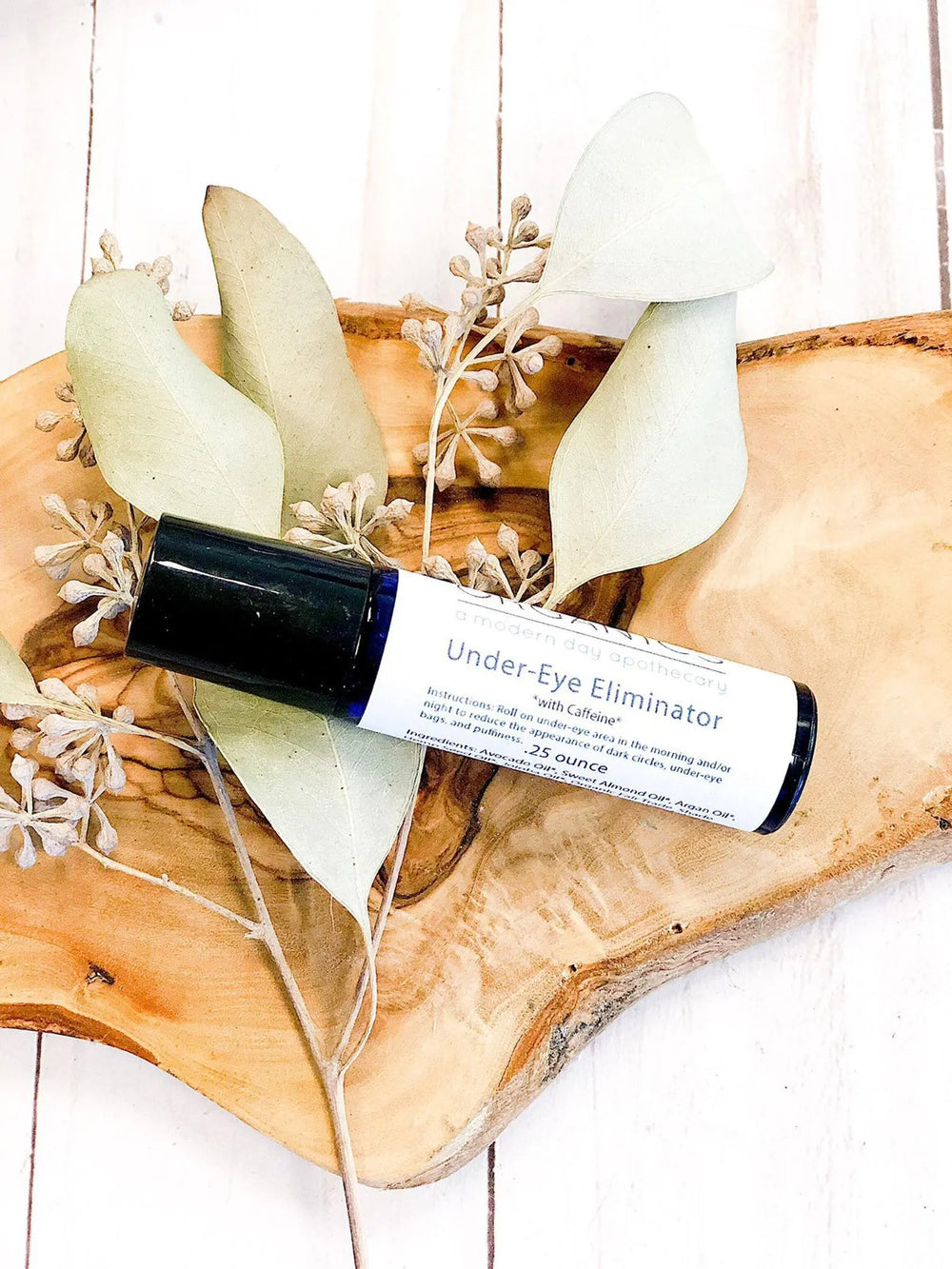 Organic Caffeinated Under Eye Serum / Under Eye Repair / Dark Circles White Smokey