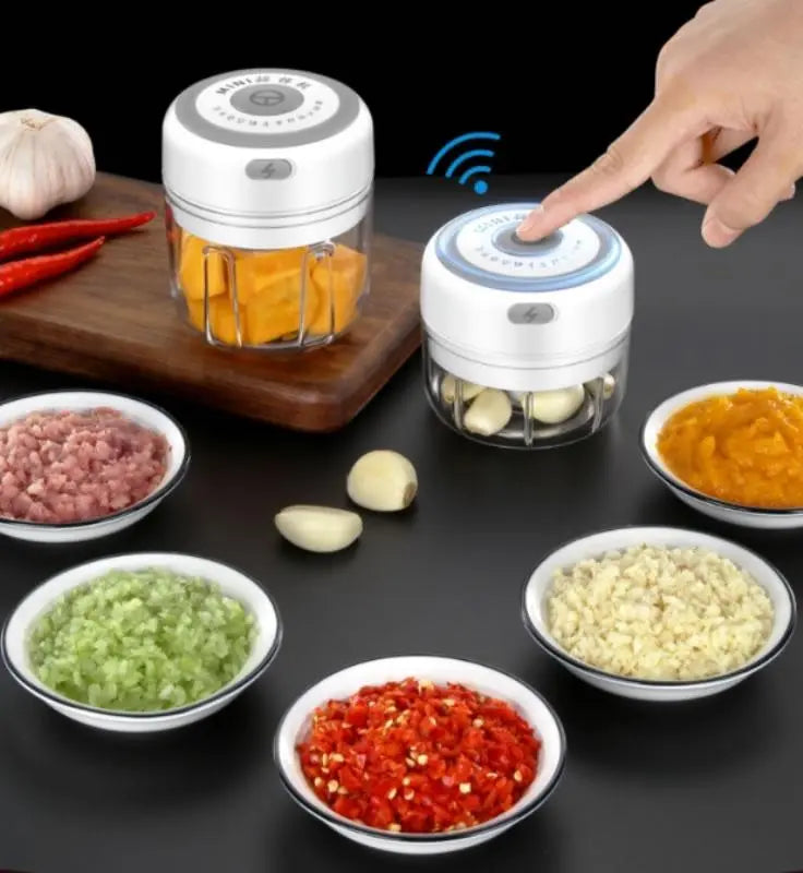 Quick Chop Powered Herbs,Veggie Chopper And Salsa Maker Salmon Lucky
