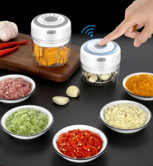 Quick Chop Powered Herbs,Veggie Chopper And Salsa Maker Salmon Lucky
